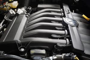 VW Problems: When a Vague Creaking Noise Strikes with EurAuto Shop in Plano, TX; closeup image of new volkswagen engine