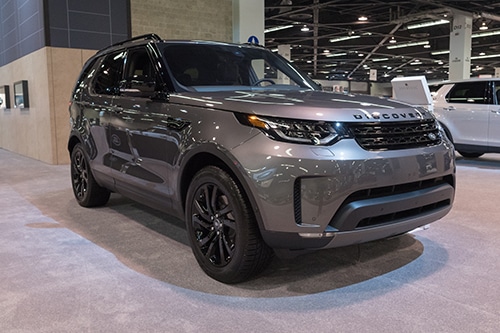 Land Rover Discovery on display at the Orange County International Auto Show.