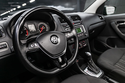 a close-up picture of interior of Volkswagen after service maintenance| EurAuto Shop in Plano TX